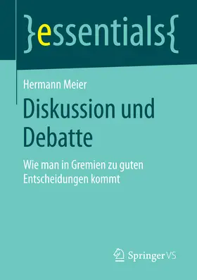 Meier |  Diskussion und Debatte | eBook | Sack Fachmedien