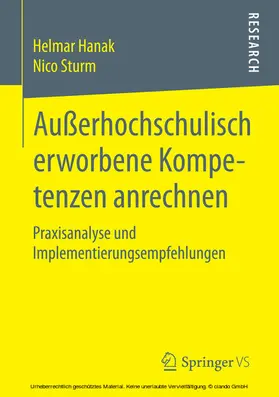 Hanak / Sturm |  Außerhochschulisch erworbene Kompetenzen anrechnen | eBook | Sack Fachmedien