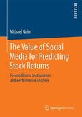 Nofer |  The Value of Social Media for Predicting Stock Returns | Buch |  Sack Fachmedien