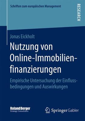 Eickholt | Nutzung von Online-Immobilienfinanzierungen | Buch | sack.de