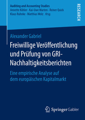 Gabriel | Freiwillige Veröffentlichung und Prüfung von GRI-Nachhaltigkeitsberichten | E-Book | sack.de