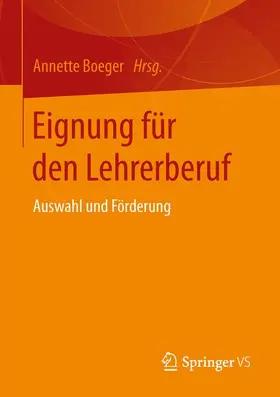Boeger |  Eignung für den Lehrerberuf | Buch |  Sack Fachmedien
