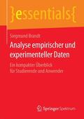 Brandt |  Analyse empirischer und experimenteller Daten | Buch |  Sack Fachmedien