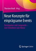 Knoll |  Neue Konzepte für einprägsame Events | Buch |  Sack Fachmedien