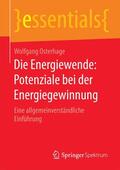 Osterhage |  Die Energiewende: Potenziale bei der Energiegewinnung | Buch |  Sack Fachmedien