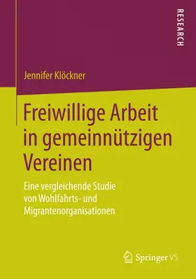 Klöckner |  Freiwillige Arbeit in gemeinnützigen Vereinen | Buch |  Sack Fachmedien