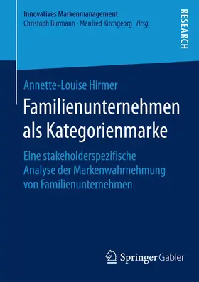 Hirmer |  Familienunternehmen als Kategorienmarke | Buch |  Sack Fachmedien