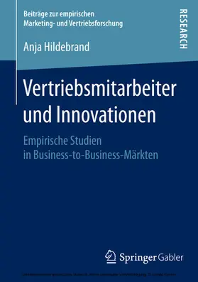 Hildebrand |  Vertriebsmitarbeiter und Innovationen | eBook | Sack Fachmedien