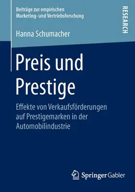 Schumacher |  Preis und Prestige | Buch |  Sack Fachmedien