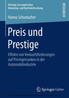 Schumacher | Preis und Prestige | E-Book | sack.de