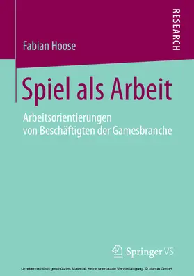 Hoose |  Spiel als Arbeit | eBook | Sack Fachmedien