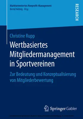 Rupp |  Wertbasiertes Mitgliedermanagement in Sportvereinen | eBook | Sack Fachmedien