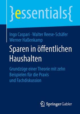 Caspari / Haßenkamp / Reese-Schäfer | Sparen in öffentlichen Haushalten | Buch | 978-3-658-10907-3 | sack.de