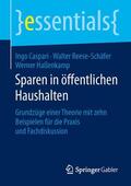 Caspari / Haßenkamp / Reese-Schäfer |  Sparen in öffentlichen Haushalten | Buch |  Sack Fachmedien