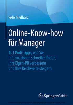 Beilharz | Online-Know-how für Manager | E-Book | sack.de