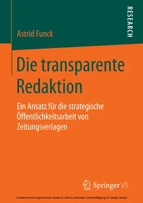 Funck | Die transparente Redaktion | E-Book | sack.de