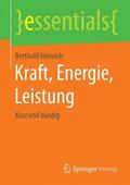 Heinrich |  Kraft, Energie, Leistung | Buch |  Sack Fachmedien