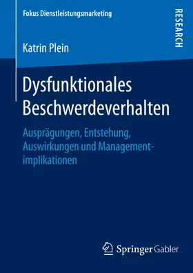 Plein | Dysfunktionales Beschwerdeverhalten | E-Book | www.sack.de