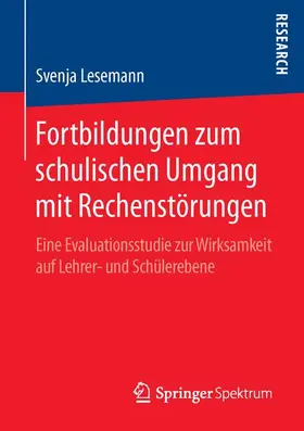 Lesemann |  Fortbildungen zum schulischen Umgang mit Rechenstörungen | Buch |  Sack Fachmedien