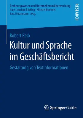 Reck |  Kultur und Sprache im Geschäftsbericht | Buch |  Sack Fachmedien