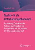 Schlütz |  Quality-TV als Unterhaltungsphänomen | Buch |  Sack Fachmedien