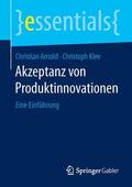 Arnold / Klee |  Akzeptanz von Produktinnovationen | Buch |  Sack Fachmedien