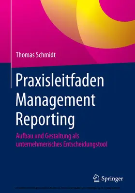 Schmidt | Praxisleitfaden Management Reporting | E-Book | www.sack.de