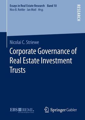 Striewe | Corporate Governance of Real Estate Investment Trusts | Buch | 978-3-658-11618-7 | sack.de