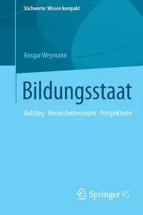 Weymann |  Bildungsstaat | Buch |  Sack Fachmedien