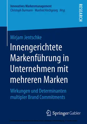 Jentschke |  Innengerichtete Markenführung in Unternehmen mit mehreren Marken | eBook | Sack Fachmedien