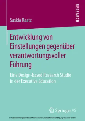 Raatz | Entwicklung von Einstellungen gegenüber verantwortungsvoller Führung | E-Book | www.sack.de