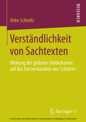 Schmitz | Verständlichkeit von Sachtexten | E-Book | www.sack.de