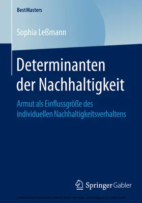 Leßmann | Determinanten der Nachhaltigkeit | E-Book | sack.de