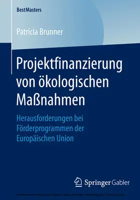 Brunner | Projektfinanzierung von ökologischen Maßnahmen | E-Book | www.sack.de