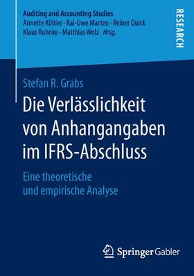 Grabs | Die Verlässlichkeit von Anhangangaben im IFRS-Abschluss | Buch | 978-3-658-12127-3 | sack.de