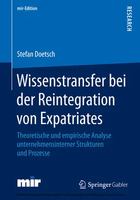 Doetsch | Wissenstransfer bei der Reintegration von Expatriates | E-Book | sack.de