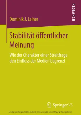 Leiner | Stabilität öffentlicher Meinung | E-Book | www.sack.de