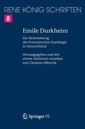 König / Albrecht |  Emile Durkheim | Buch |  Sack Fachmedien