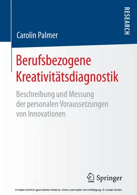 Palmer | Berufsbezogene Kreativitätsdiagnostik | E-Book | www.sack.de