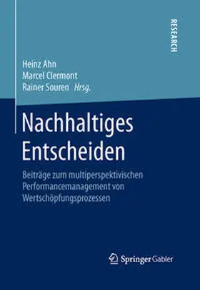 Ahn / Souren / Clermont |  Nachhaltiges Entscheiden | Buch |  Sack Fachmedien