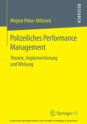 Pekar-Milicevic | Polizeiliches Performance Management | E-Book | www.sack.de