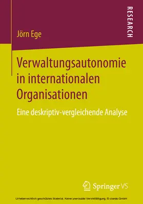 Ege | Verwaltungsautonomie in internationalen Organisationen | E-Book | www.sack.de