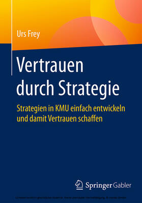 Frey | Vertrauen durch Strategie | E-Book | sack.de