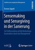 Appelt |  Sensemaking und Sensegiving in der Sanierung | Buch |  Sack Fachmedien