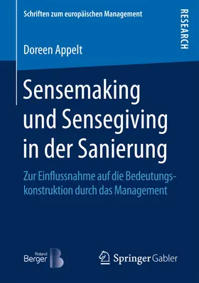 Appelt |  Sensemaking und Sensegiving in der Sanierung | eBook | Sack Fachmedien