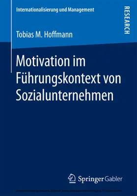 Hoffmann | Motivation im Führungskontext von Sozialunternehmen | E-Book | www.sack.de