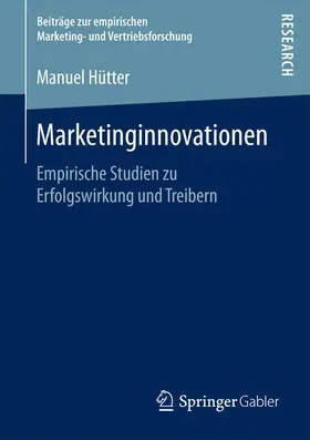 Hütter |  Marketinginnovationen | Buch |  Sack Fachmedien