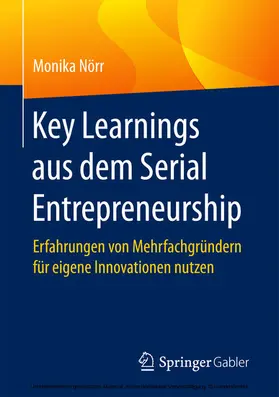 Nörr | Key Learnings aus dem Serial Entrepreneurship | E-Book | www.sack.de