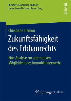 Siemon | Zukunftsfähigkeit des Erbbaurechts | E-Book | www.sack.de