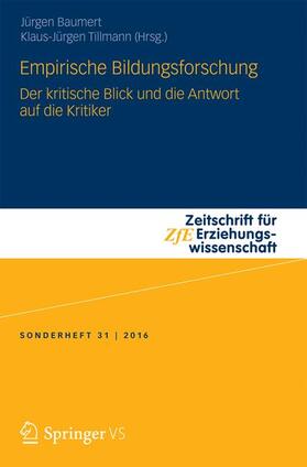 Tillmann / Baumert | Empirische Bildungsforschung | Buch | 978-3-658-13784-7 | sack.de